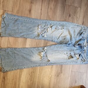 American Eagle Outfitters Light Blue Favorite Boyfriend Jeans